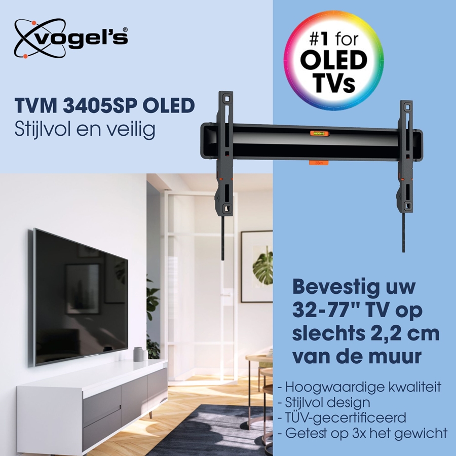 Vogel's COMFORT TVM 3405 SP | Vaste tv-beugel OLED | 32-77  4
